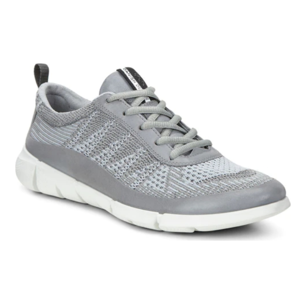Ecco Intrinsic Knit Women's Gray Mesh/Leather Sneakers Size 39